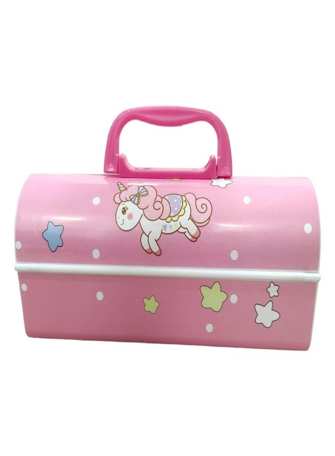 PEACORA Pencil Box with Code Lock Pen Case Large Capacity Multi-Layer Multi-Function Storage Bag Secret Compartment Pencil Box… (Unicorn, Pink) - Image 2